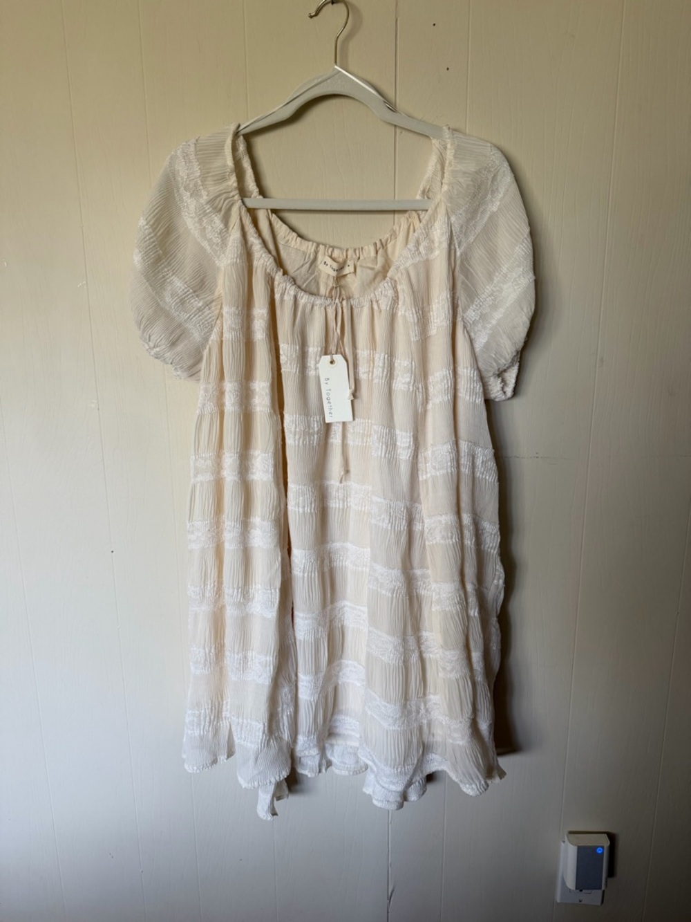 NWT Worth Collective Cream Mini Dress
